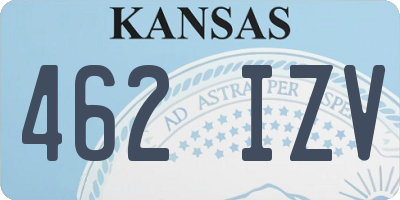 KS license plate 462IZV