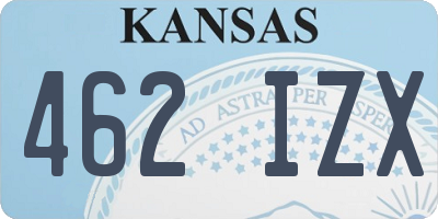 KS license plate 462IZX