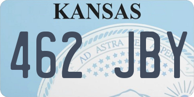 KS license plate 462JBY