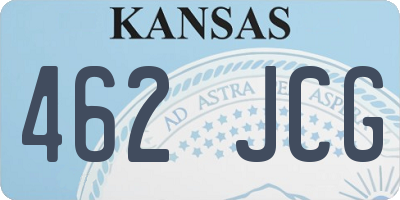 KS license plate 462JCG