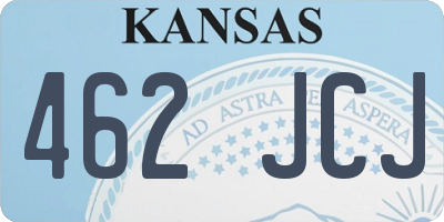 KS license plate 462JCJ