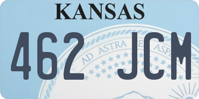 KS license plate 462JCM