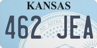KS license plate 462JEA
