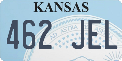 KS license plate 462JEL