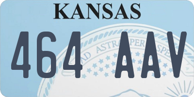 KS license plate 464AAV