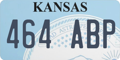 KS license plate 464ABP