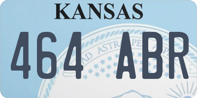 KS license plate 464ABR