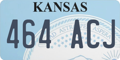 KS license plate 464ACJ