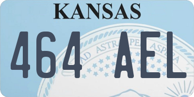 KS license plate 464AEL