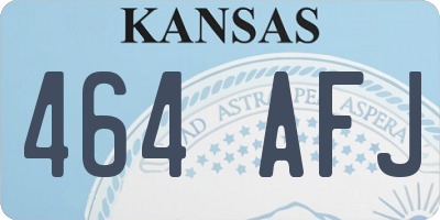 KS license plate 464AFJ