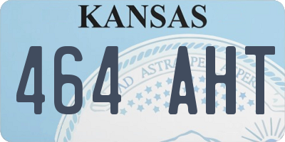 KS license plate 464AHT