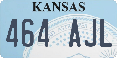KS license plate 464AJL