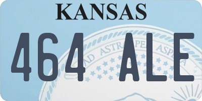 KS license plate 464ALE