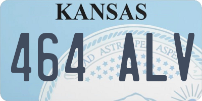 KS license plate 464ALV