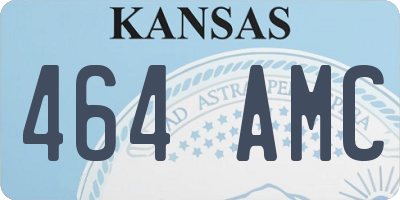 KS license plate 464AMC