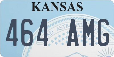 KS license plate 464AMG