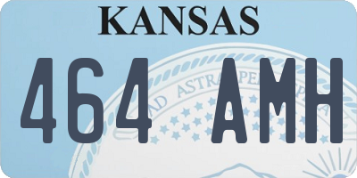KS license plate 464AMH