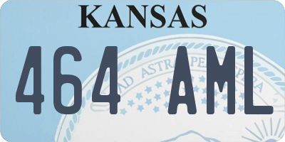 KS license plate 464AML