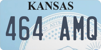 KS license plate 464AMQ