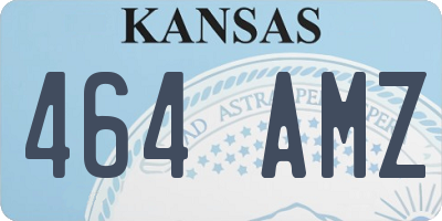 KS license plate 464AMZ