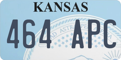 KS license plate 464APC