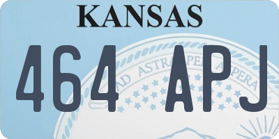 KS license plate 464APJ