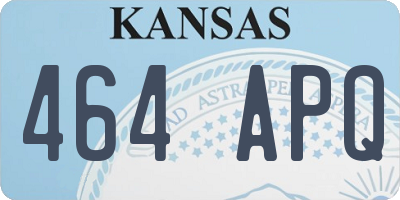 KS license plate 464APQ