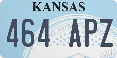 KS license plate 464APZ