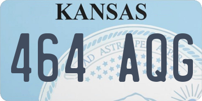 KS license plate 464AQG