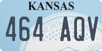 KS license plate 464AQV