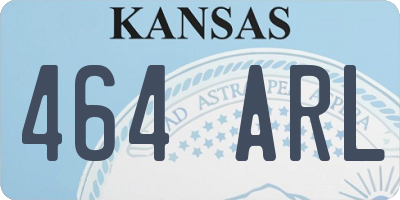 KS license plate 464ARL