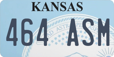 KS license plate 464ASM