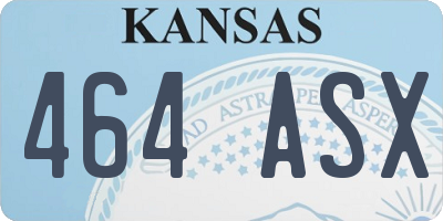 KS license plate 464ASX
