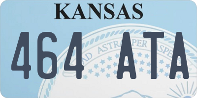 KS license plate 464ATA