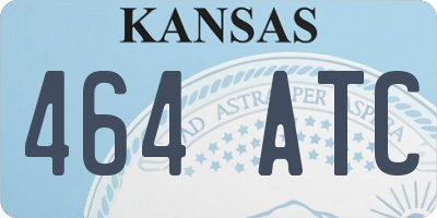 KS license plate 464ATC