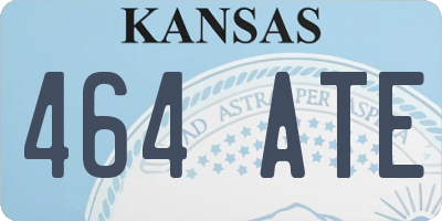 KS license plate 464ATE