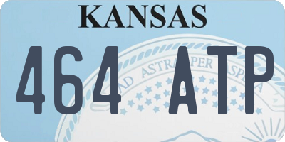 KS license plate 464ATP