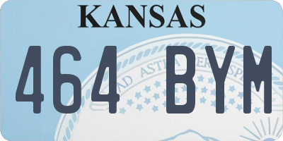 KS license plate 464BYM