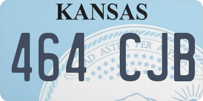 KS license plate 464CJB
