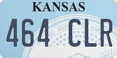 KS license plate 464CLR