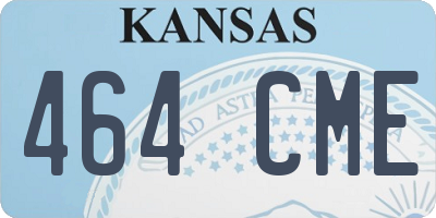 KS license plate 464CME