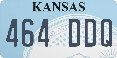 KS license plate 464DDQ