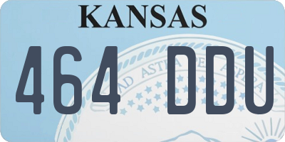 KS license plate 464DDU