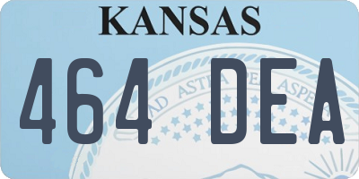 KS license plate 464DEA