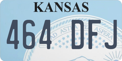 KS license plate 464DFJ