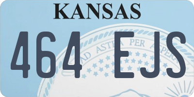 KS license plate 464EJS