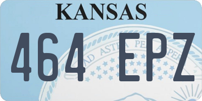 KS license plate 464EPZ