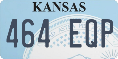 KS license plate 464EQP