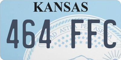 KS license plate 464FFC