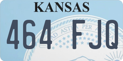 KS license plate 464FJQ